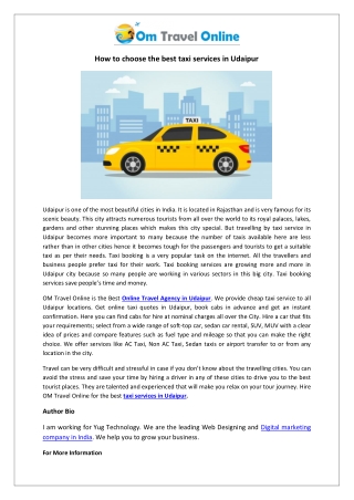 How to choose the best taxi services in Udaipur-converted
