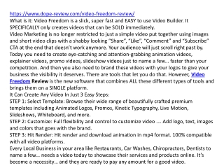 Video Freedom Review