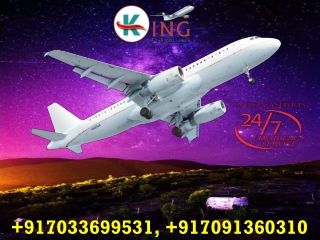 Hire Modern Air Ambulance Service in Patna at Cheap Rate by King