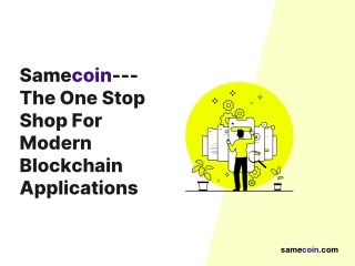 One stop shop for modern blockchain applications