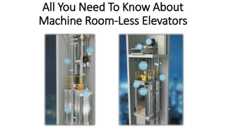 Types Of Machine Room Fewer Elevators