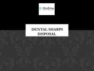 Dental Sharps Disposal