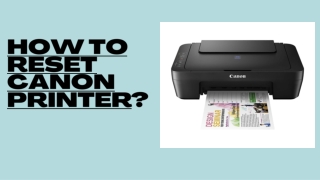 Quick Way To Reset Canon Printer