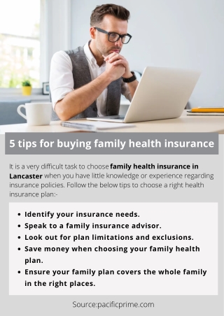 5 tips for buying family health insurance
