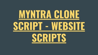 Myntra Clone Script - Scriptstore