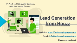 Lead Generation from Houzz
