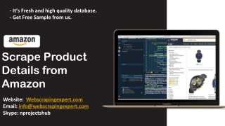 Scrape Product Details from Amazon