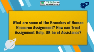 What are Some of the Branches of Human Resource Assignment How can Treat Assignment Help, UK be of Assistance
