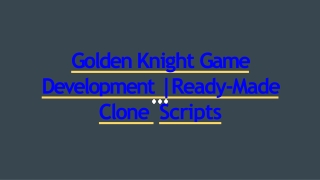 Readymade Golden Knight Game Development - DOD IT Solutions