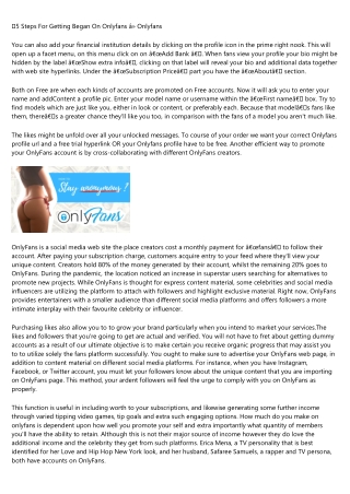 Become an Expert on purchase onlyfans likes by Watching These 5 Videos