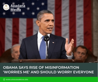 Obama says rise of misinformation worries me, News Agency in Battle Creek