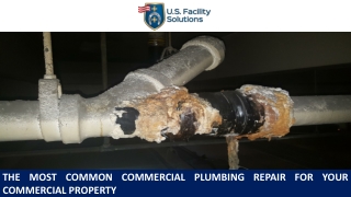 The Most Common Commercial Plumbing Repair for Your Commercial Property