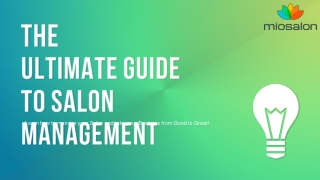 Salon Management Guide 2021: Complete Checklist for Salon Management - Miosalon