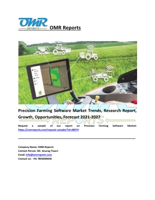 Precision Farming Software Market: Analysis Report, Share, Trends and Overview 2