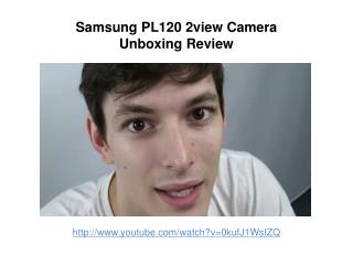 Samsung PL120 2view Camera Unboxing Review