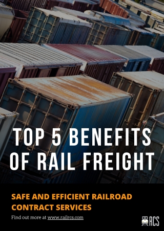 Top 5 Benefits of Rail Freight