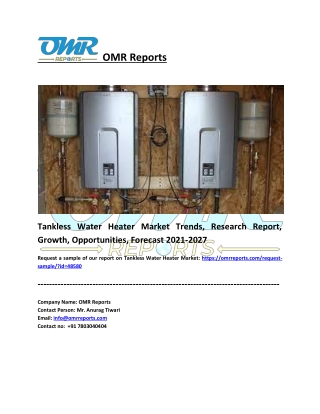 Tankless Water Heater Market Size, Share, Industry Growth, Report 2027