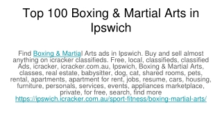 Top 100 Boxing & Martial Arts in Ipswich