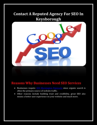 Contact A Reputed Agency For SEO In Keysborough