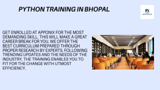 Python Training in Bhopal, Request Demo Class