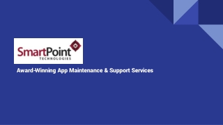 App Maintenance & Support PPT 01 July 2021