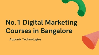 No.1 Digital Marketing Courses in Bangalore