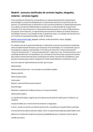 Madrid -servicios legales, abogados, notarios - servicios legales