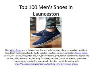 Top 100 Men's Shoes in Launceston