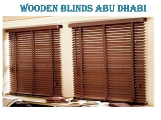 Wooden Blinds Abu Dhabi