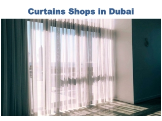 Curtains Shops in Dubai