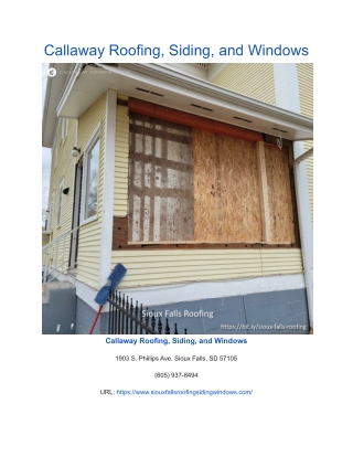 Callaway Roofing, Siding, and Windows
