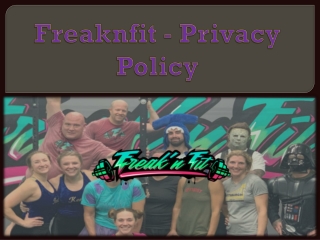 Freaknfit - Privacy Policy