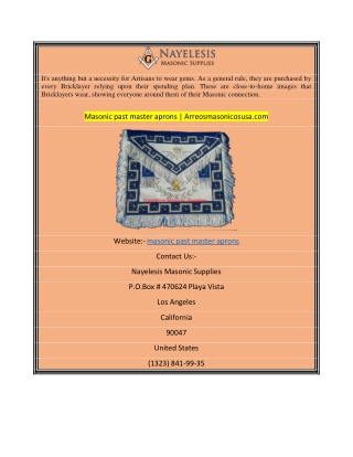 Masonic past master aprons Arreosmasonicosusa.com