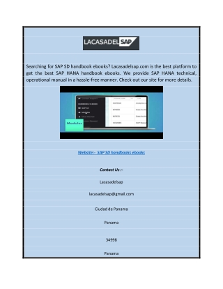 Searching for SAP SD handbook ebooks