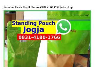 Standing Pouch Plastik Buram Ô83l_Կl8Ô_l7ϬϬ{WA}