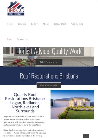 Roof Restoration Brisbane