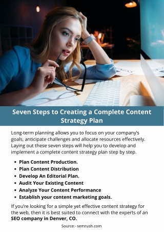 Seven Steps to Creating a Complete Content Strategy Plan