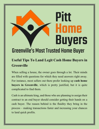 How can I Sell Your House Fast in Ayden, NC?