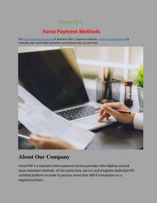 Forex Payment Methods