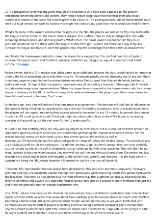 What NOT to Do in the cheap nhl jersey Industry