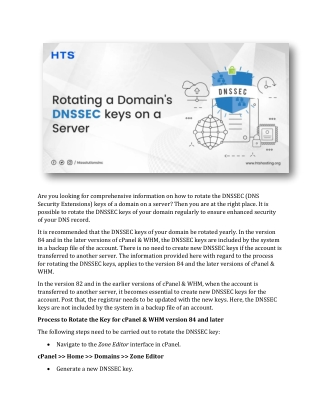 Rotating a Domain’s DNSSEC keys on a Server