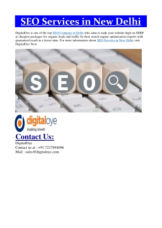 SEO Services New Delhi India