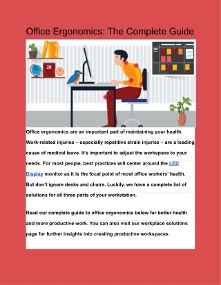 Office Ergonomics_ The Complete Guide