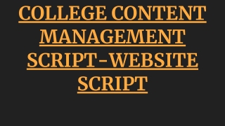COLLEGE CONTENT MANAGEMENT SCRIPT-WEBSITE SCRIPT