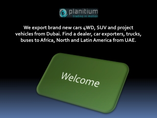 Dubai Car Export – What Should You Know About Shipping Vehicle From UAE