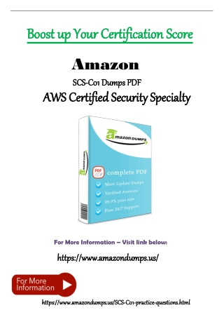 Amazon SCS-C01 Free Sample Questions Offered At Amazondumps.us