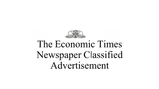 Economic Times Classified Advertisement