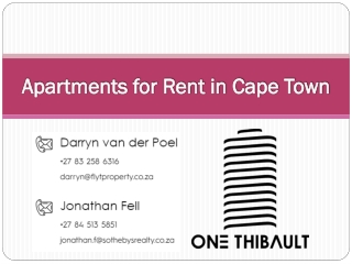 Apartments for Rent in Cape Town