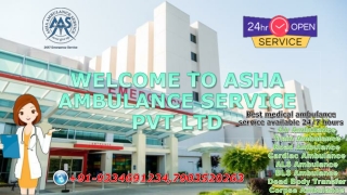 Hire Train Ambulance Service with 24/7 Hours Responsibility |ASHA