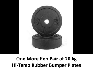 Onemorerep 20kg Hi Temp Bumper Plates Pair